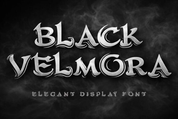 Black Velmora Font for Web Design