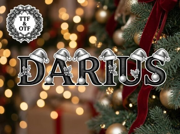 Darius Font for Creative Creations