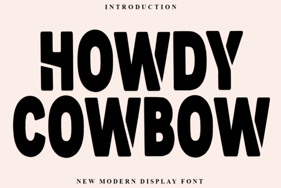 Howdy Cowbow Font for Creative Makers
