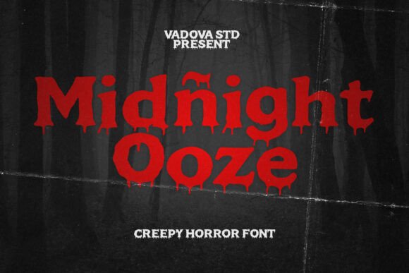 Midnight Ooze Font for Eerie Branding