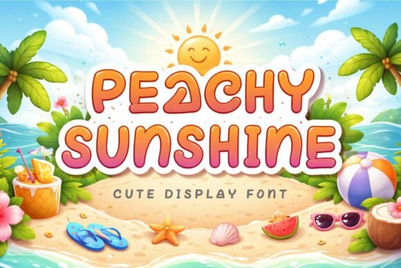 Peachy Sunshine Font for Creative Projects