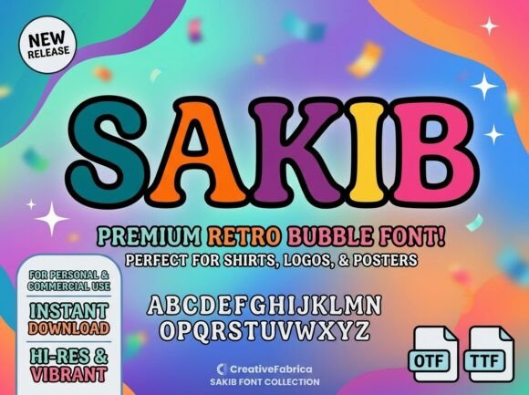 Sakib Font: Nostalgic Display Power