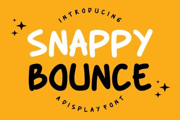 Snappy Bounce Font for Web Design