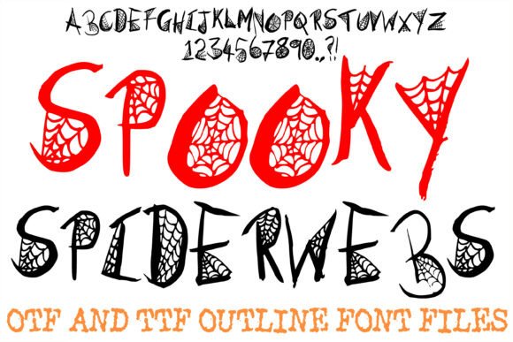 Spooky Spiderwebs Font for Bold Campaigns