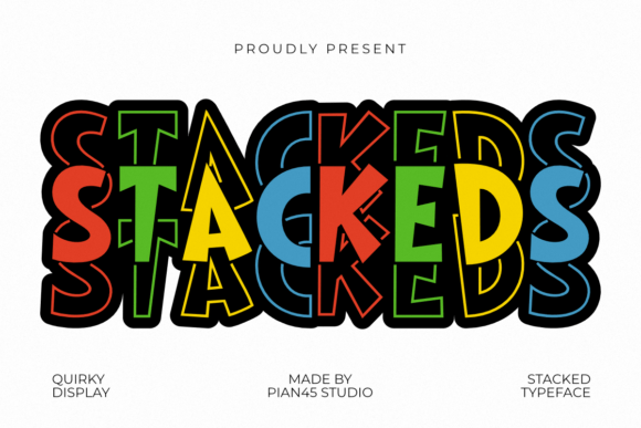 Stackeds: A Bold Font for Business Branding